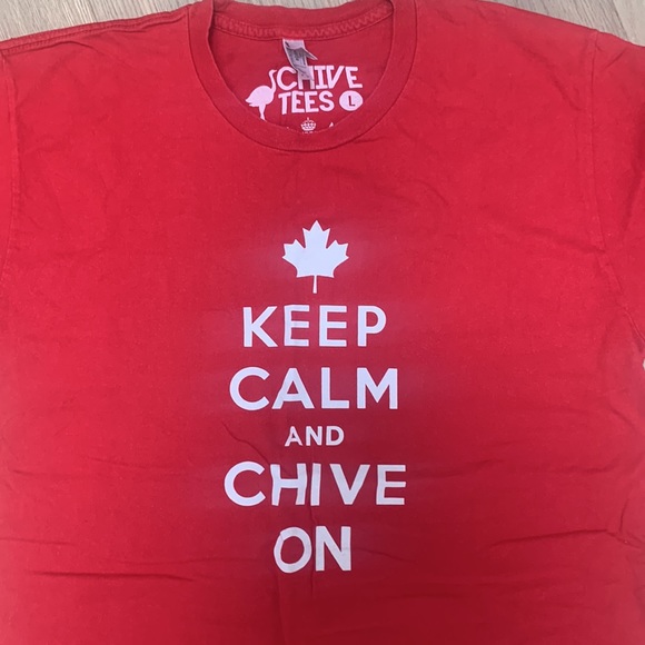 3/$25 Keep Calm & Chive On Tee - Picture 2 of 3